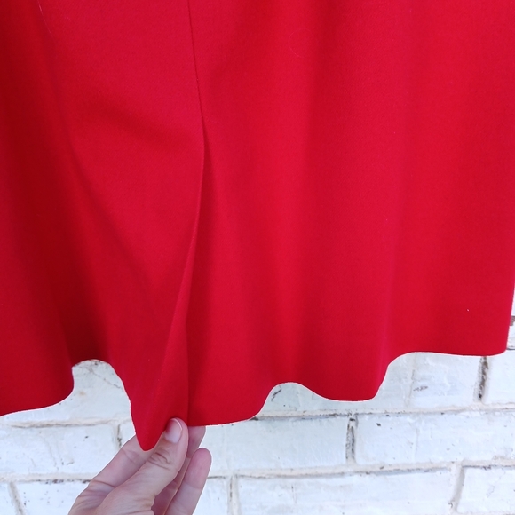 Vintage Pendleton Virgin Wool Skirt Red Pencil - Picture 4 of 7